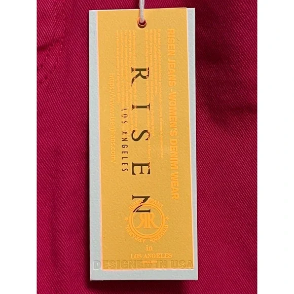 Risen Cargo Jeans Womens 7/28 Fuchsia Pink Wide Leg Utility Y2K Streetwear Bold - Picture 10 of 13